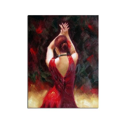 Hand Painted Abstract Oil Painting Wall Art Modern Contemporary Dancing Girl Picture Canvas Home Decor For Living Room No Frame Hand Painted Abstract Oil Painting Wall Art Modern Contemporary Dancing Girl Picture Canvas Home Decor For Living Room No Frame
