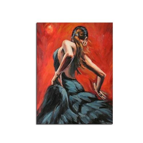 Ha's Art 100% Handmade Abstract Oil Painting Wall Art Modern Minimalist Dancing Girl Picture Canvas Home Decor For Living Room No Frame Ha's Art 100% Handmade Abstract Oil Painting Wall Art Modern Minimalist Dancing Girl Picture Canvas Home Decor For Living Room No Frame