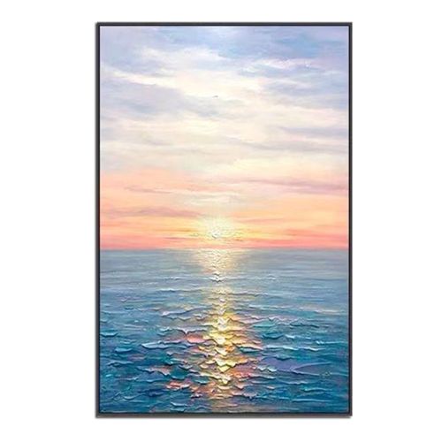 Hand Painted Abstract Oil Painting Wall Art Seascape Picture Minimalist Modern On Canvas Decorative For Living Room No Frame Hand Painted Abstract Oil Painting Wall Art Seascape Picture Minimalist Modern On Canvas Decorative For Living Room No Frame
