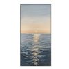 Handmade Canvas Oil Painting Interior Decoration Sea Sunset Modern Art Mural Living Room Bedroom Office Hotel Poster
